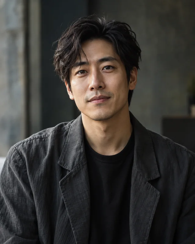 Fictional portrait of Theo Park, VersoDev art director.